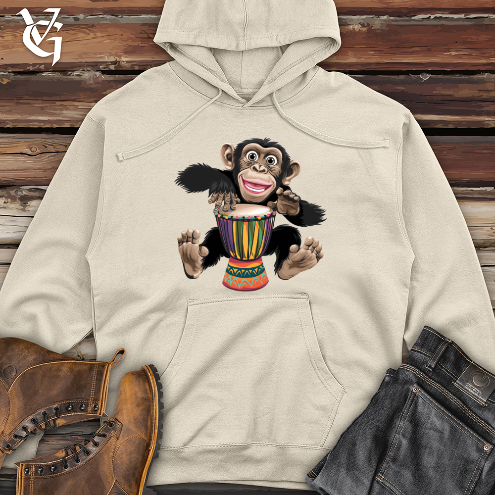 Happy Monkey Midweight Hooded Sweatshirt