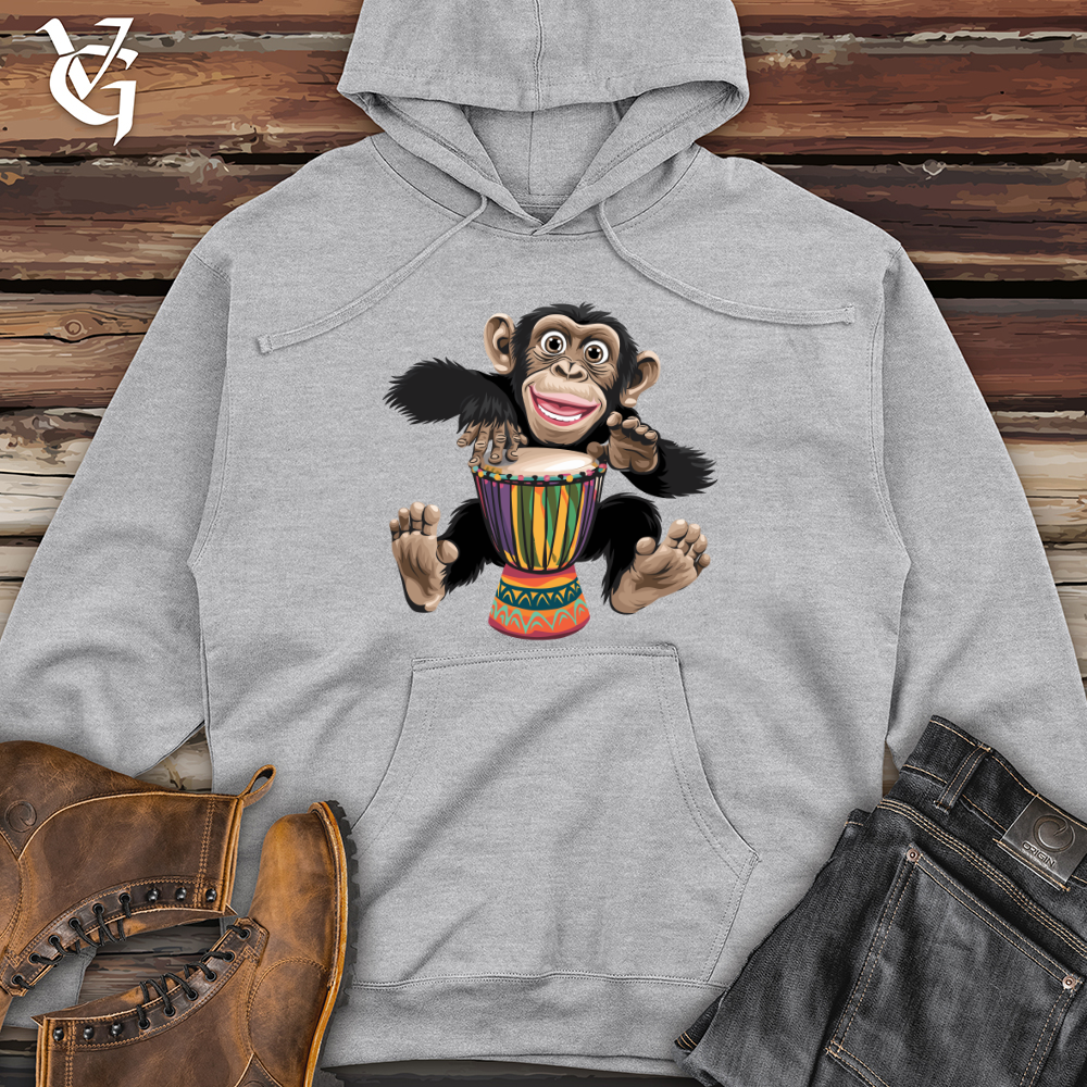 Happy Monkey Midweight Hooded Sweatshirt
