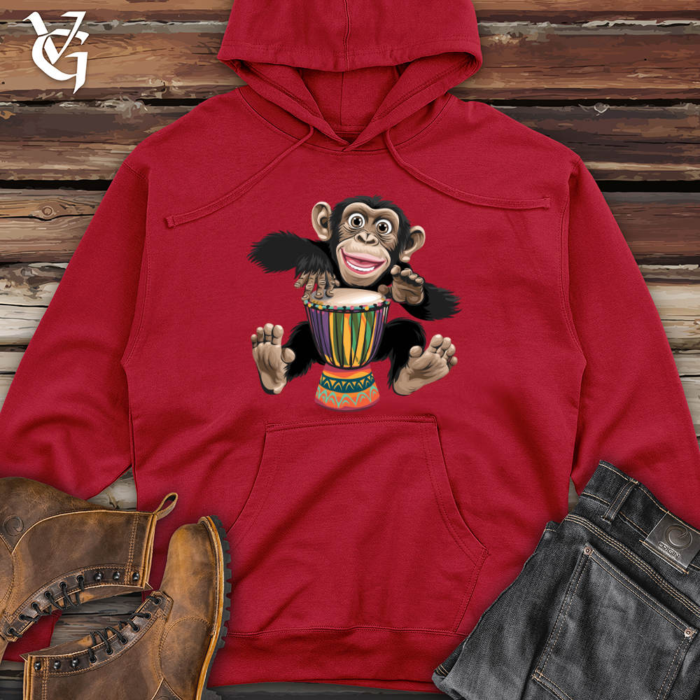 Happy Monkey Midweight Hooded Sweatshirt