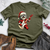 Shih Tzu Christmas Guitarist Cotton Tee