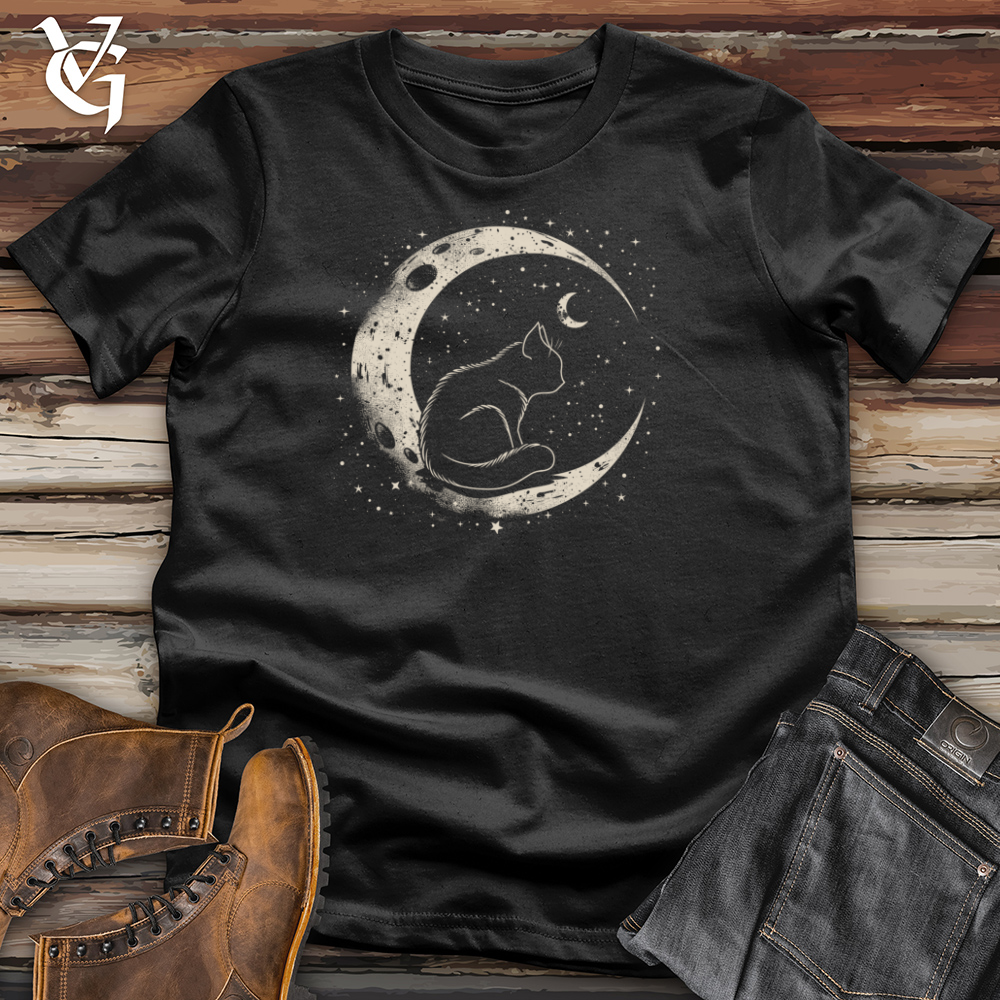 Galactic Purr Crater Cotton Tee