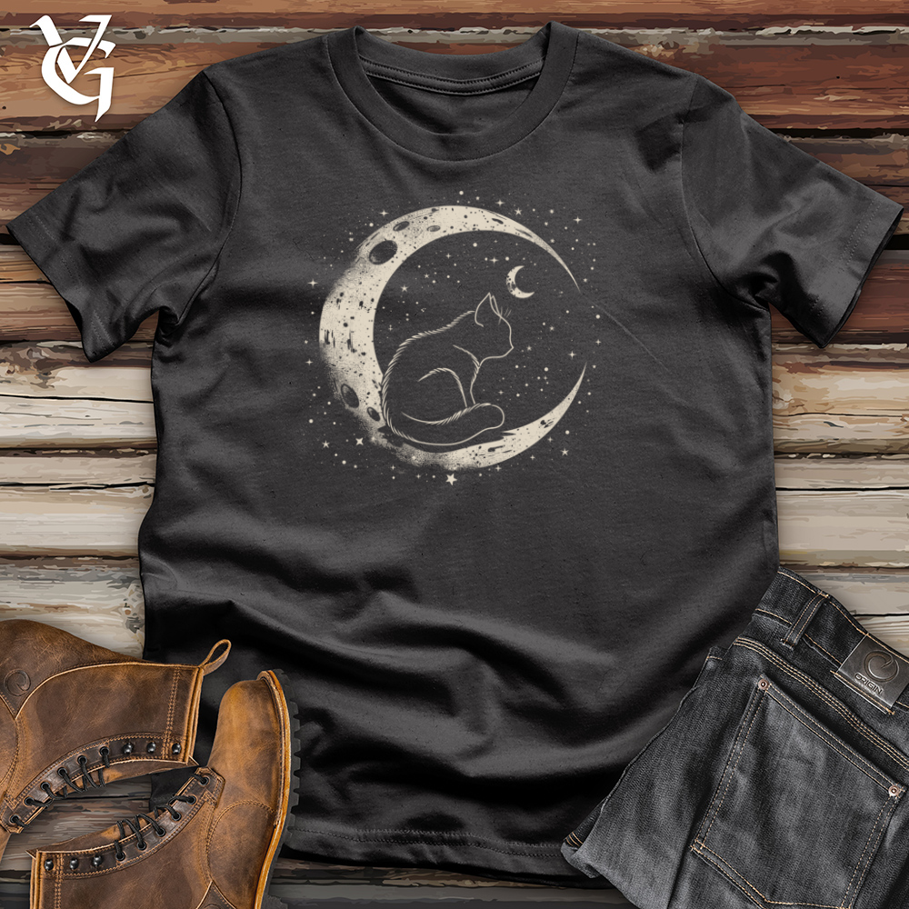 Galactic Purr Crater Cotton Tee