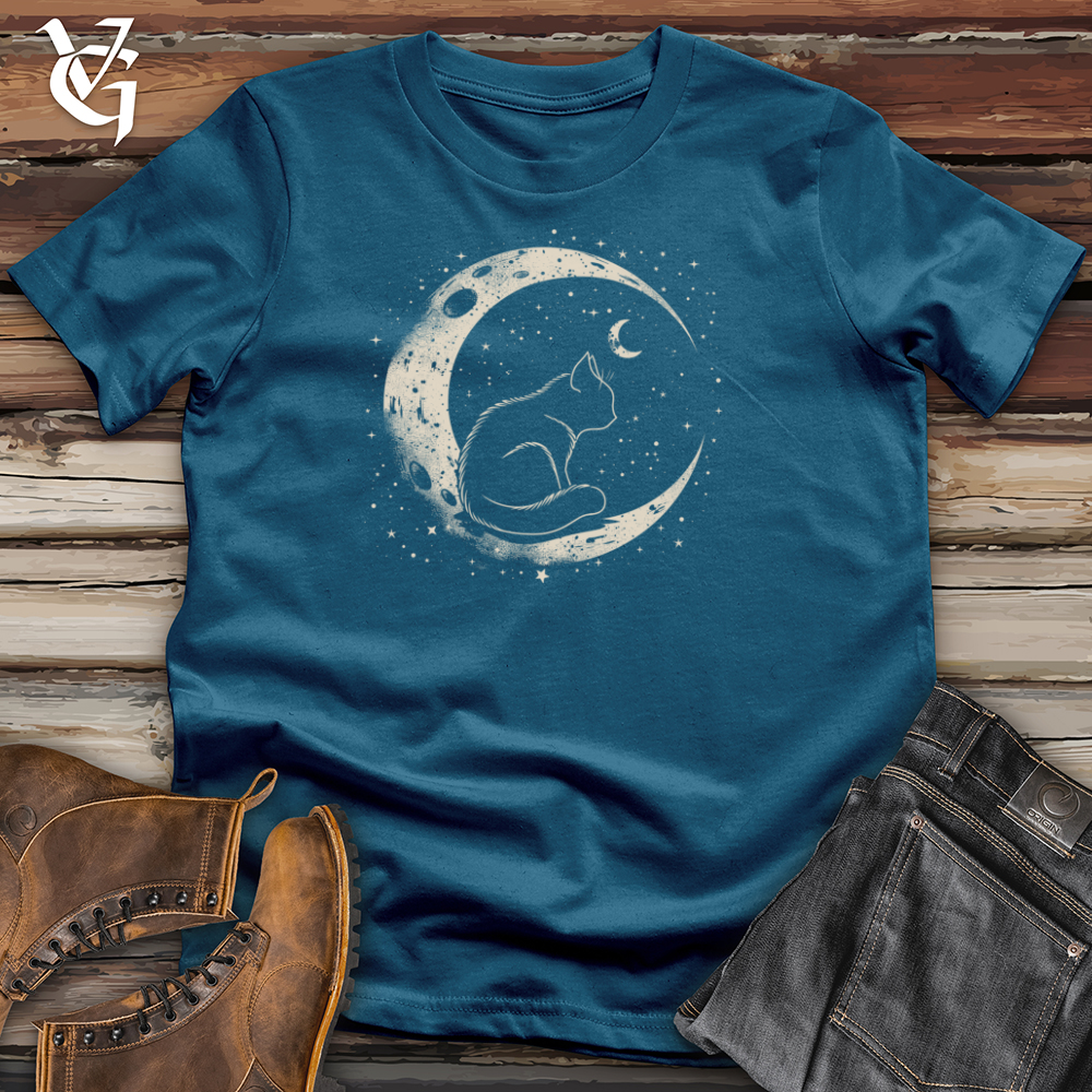 Galactic Purr Crater Cotton Tee