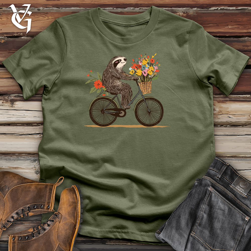 Sloth Flower Bike Softstyle Tee