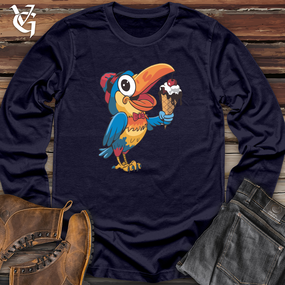 Toucan Eating Ice Cream Long Sleeve