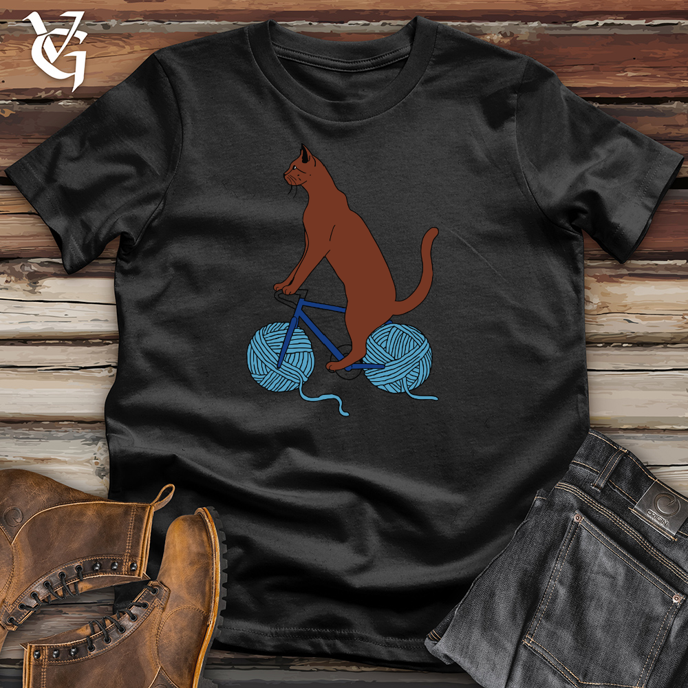 Cat Yarn Biker Cotton Tee