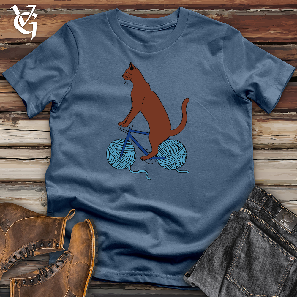 Cat Yarn Biker Cotton Tee