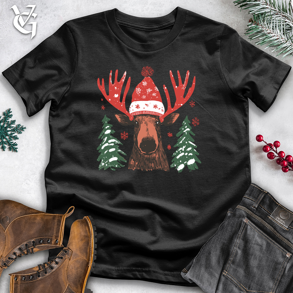 Merry &amp; Bright Moose Cotton Tee