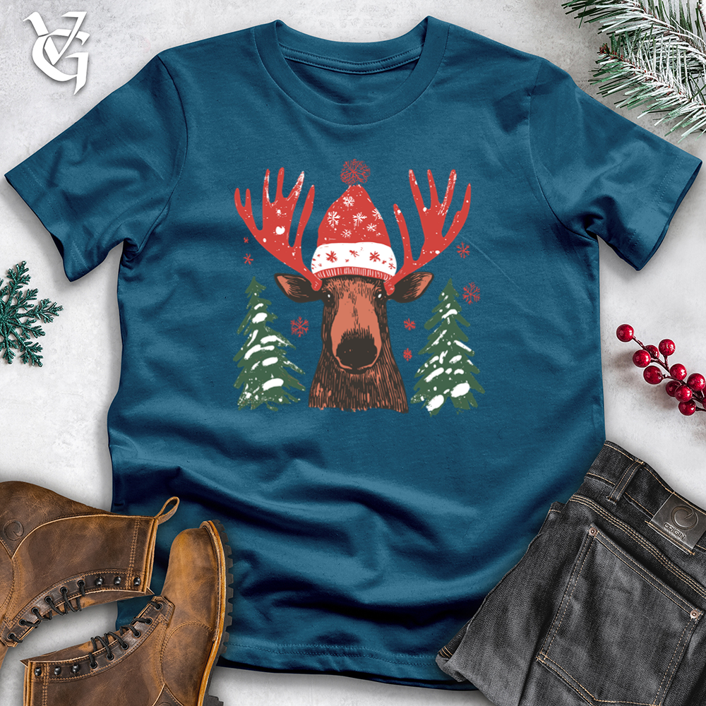 Merry &amp; Bright Moose Cotton Tee