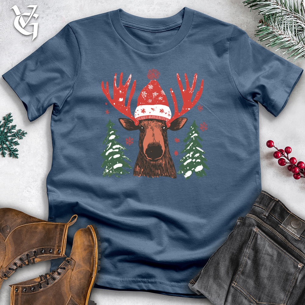 Merry &amp; Bright Moose Cotton Tee
