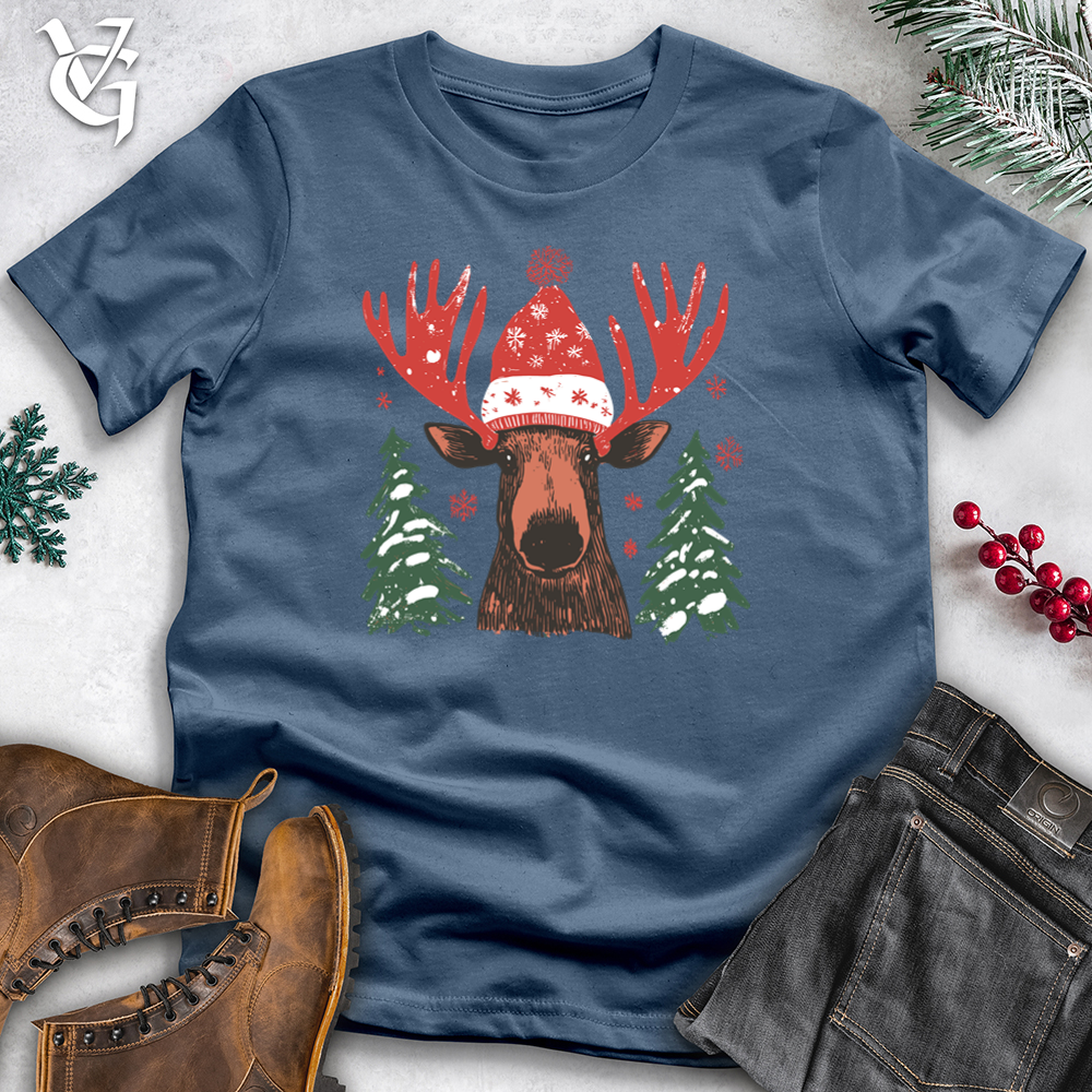 Merry & Bright Moose Cotton Tee