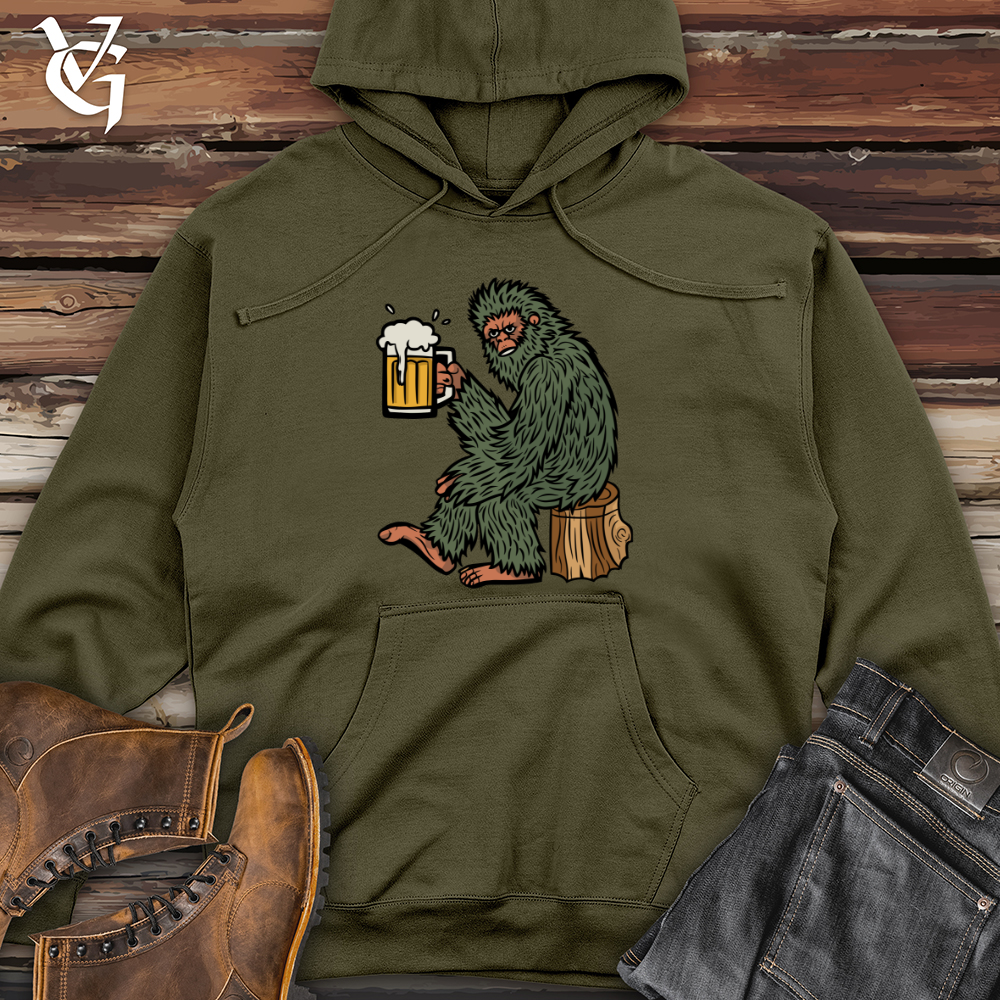 Sasquatch Beer Midweight Hooded Sweatshirt