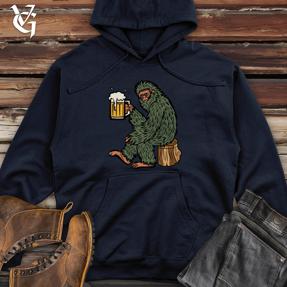 Sasquatch Beer Midweight Hooded Sweatshirt