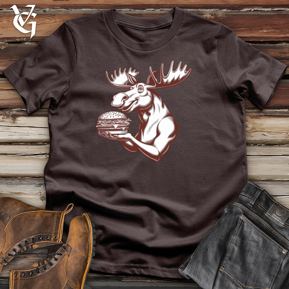 Moose With Burger Softstyle Tee