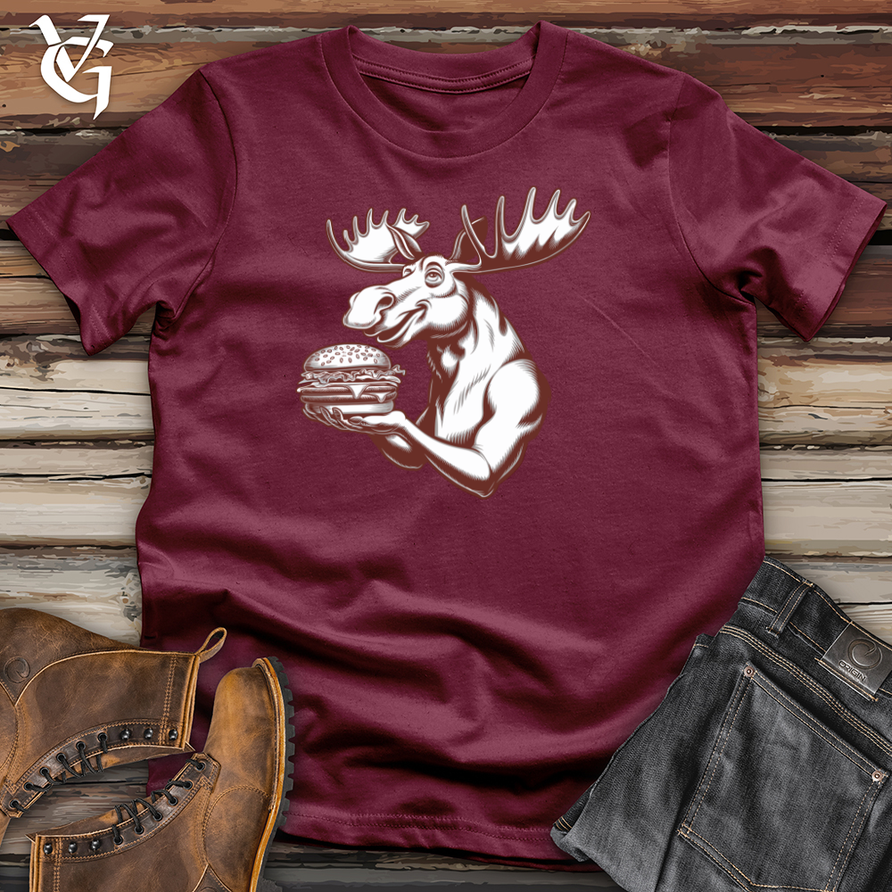 Moose With Burger Softstyle Tee
