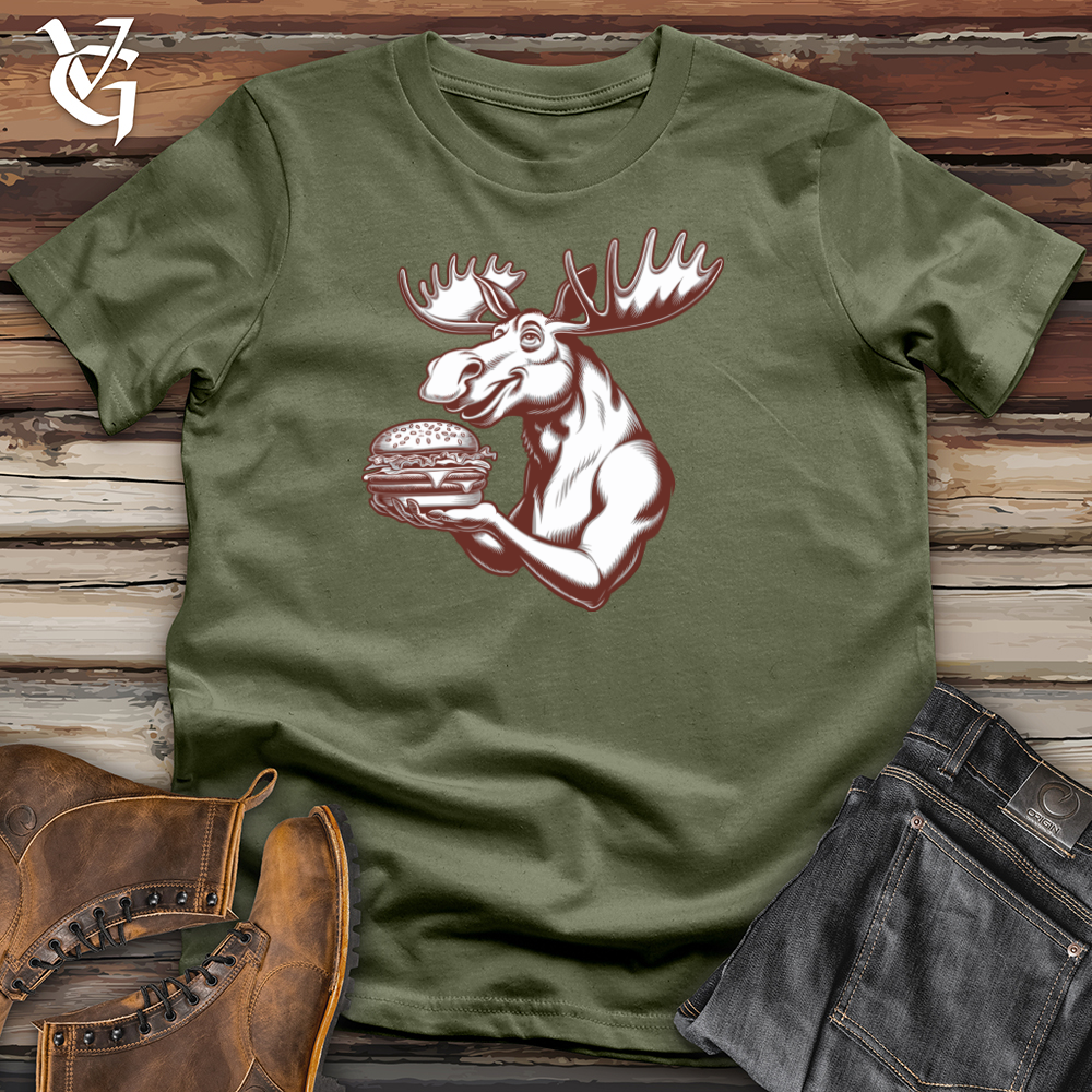 Moose With Burger Softstyle Tee