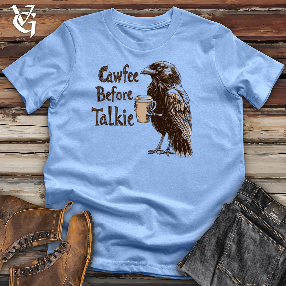 Cawfee Before Talkie Raven Softstyle Tee