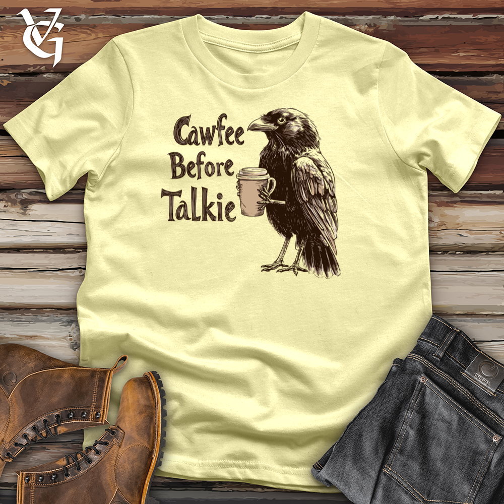 Cawfee Before Talkie Raven Softstyle Tee