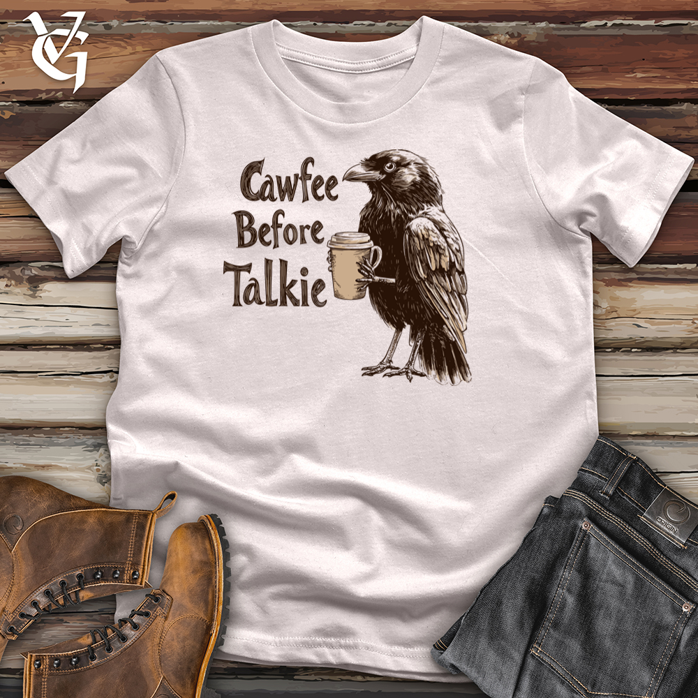 Cawfee Before Talkie Raven Softstyle Tee