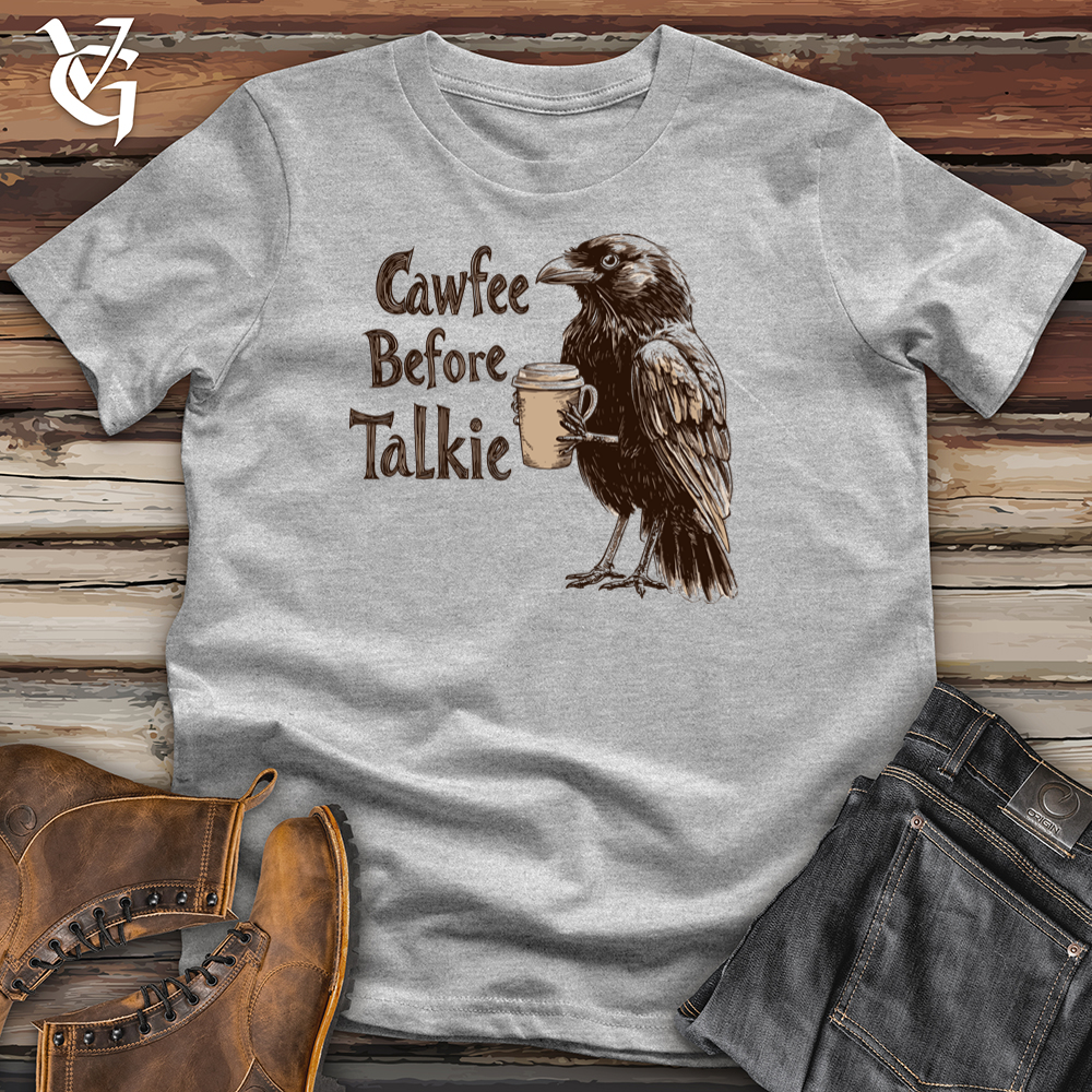 Cawfee Before Talkie Raven Softstyle Tee