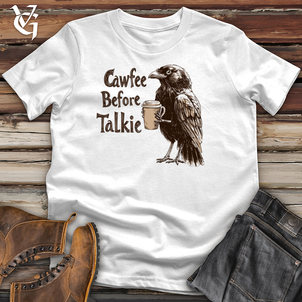 Cawfee Before Talkie Raven Softstyle Tee