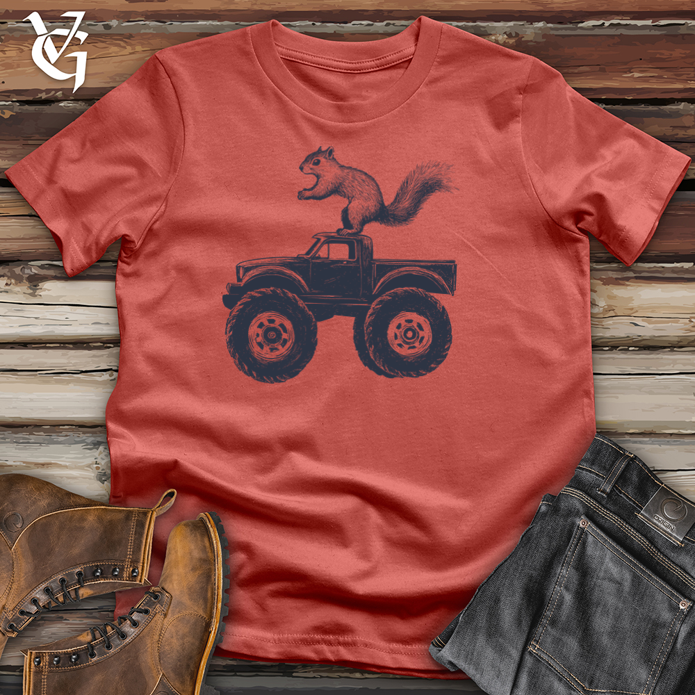 Squirrel Monster Truck  Cotton Tee