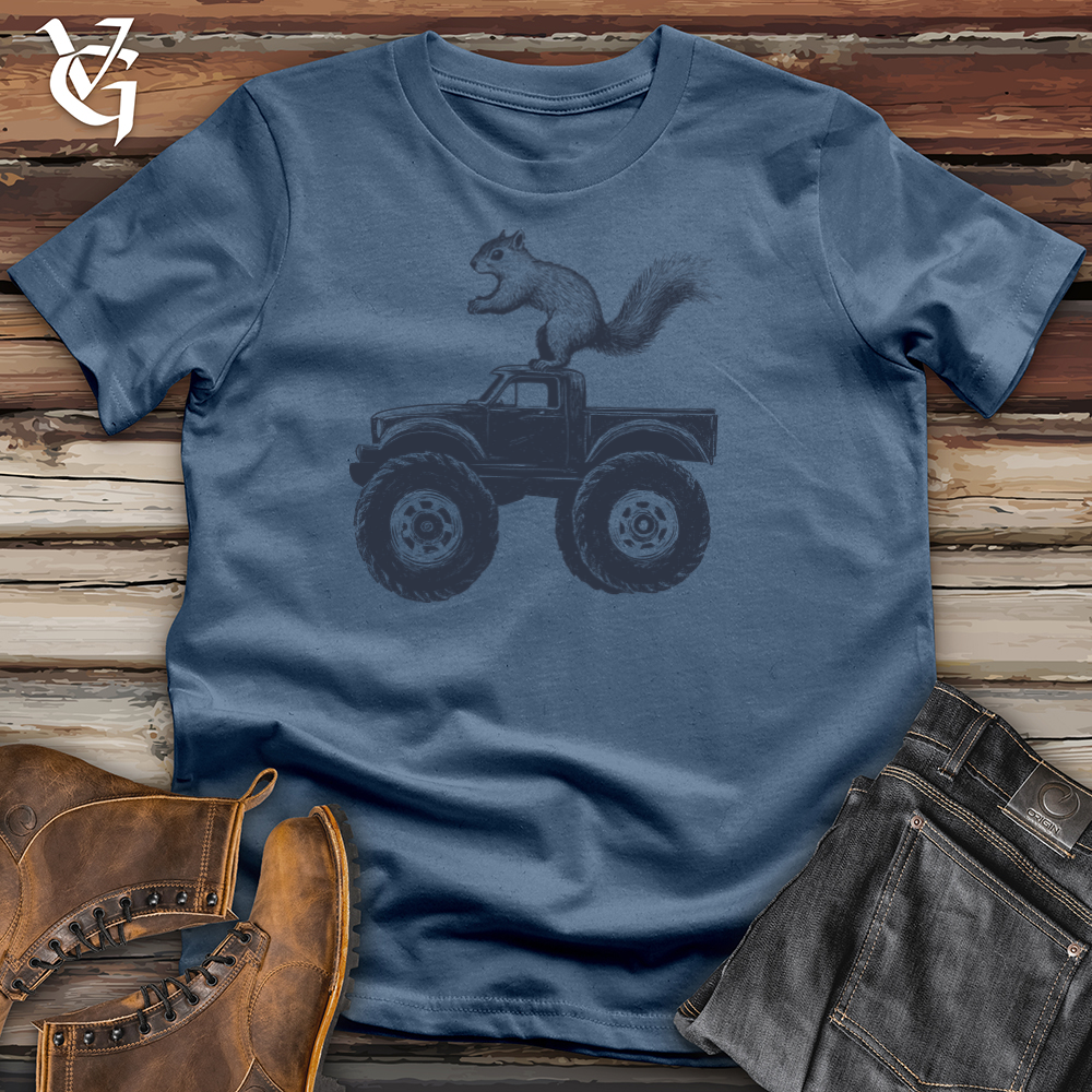 Squirrel Monster Truck  Cotton Tee