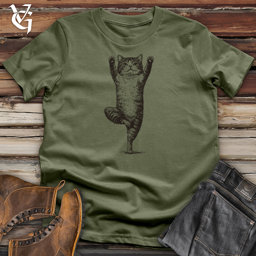 Yoga Pose Cat Softstyle Tee