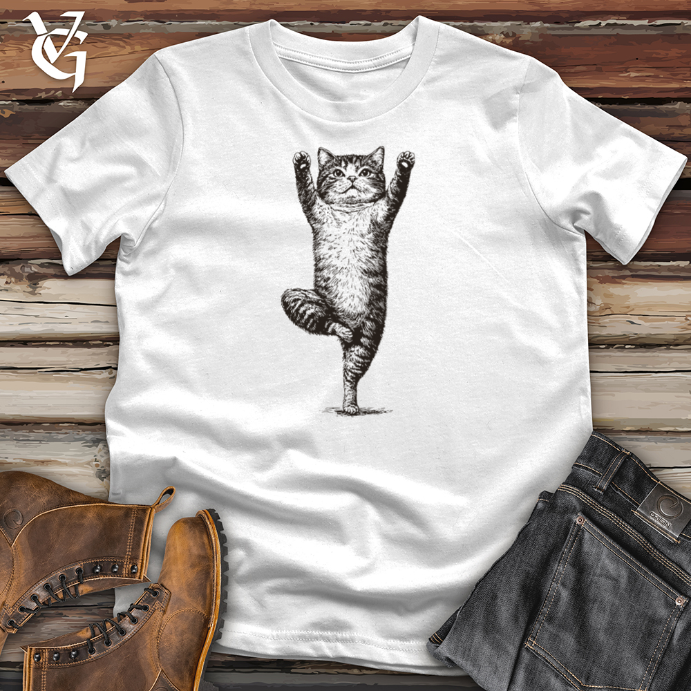 Yoga Pose Cat Softstyle Tee