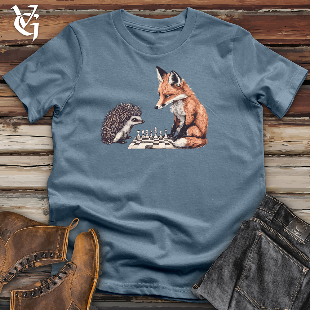Fox Hedgehog Chess Match  Softstyle Tee