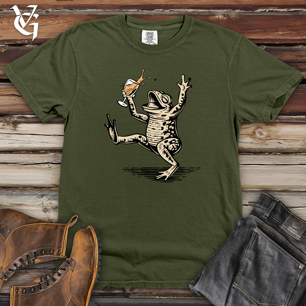 Frog Drinking Heavy Cotton Comfort Colors Tee