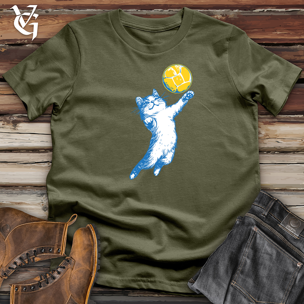 Volleyball Cat Cotton Tee