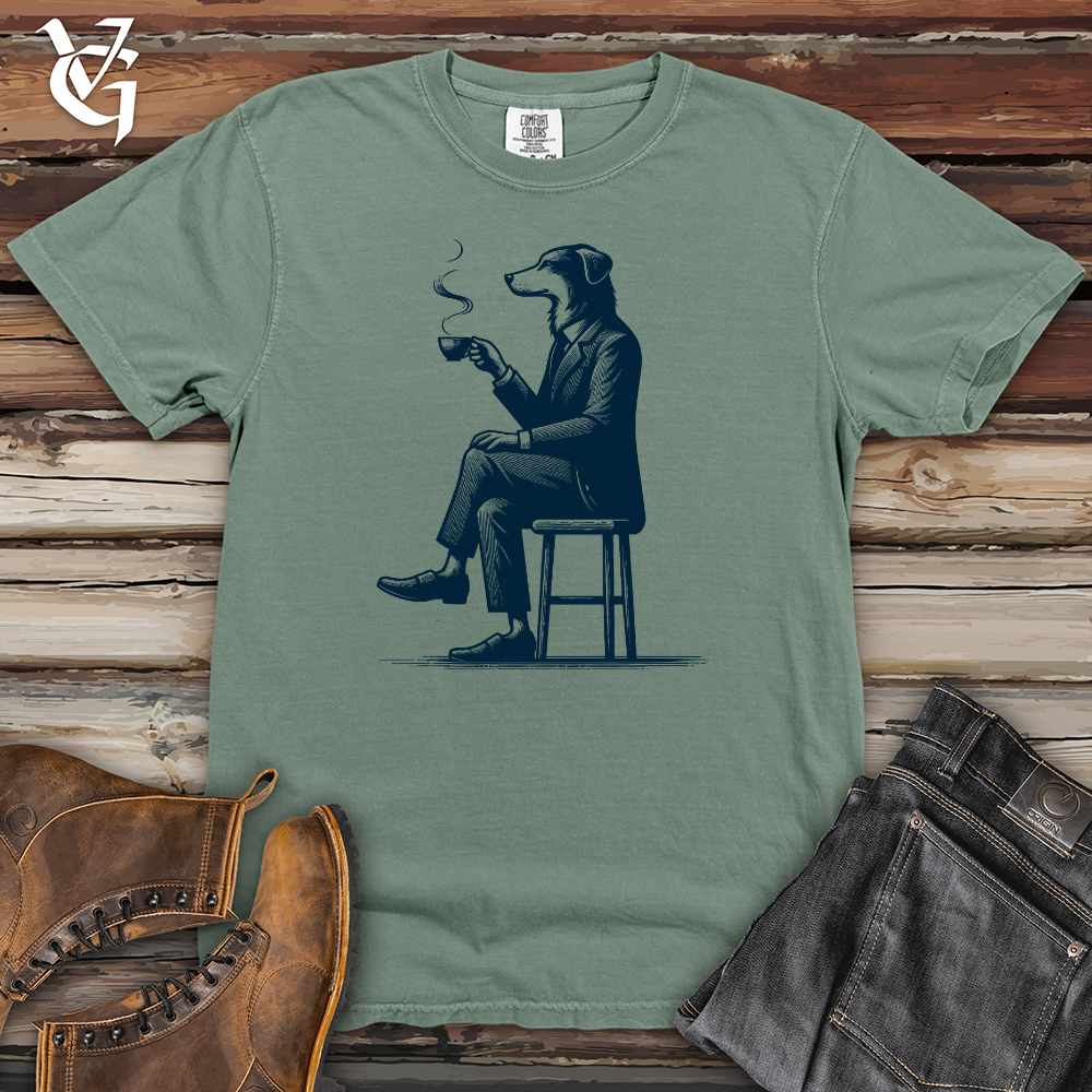 Dog Dinking Tea Heavy Cotton Comfort Colors Tee
