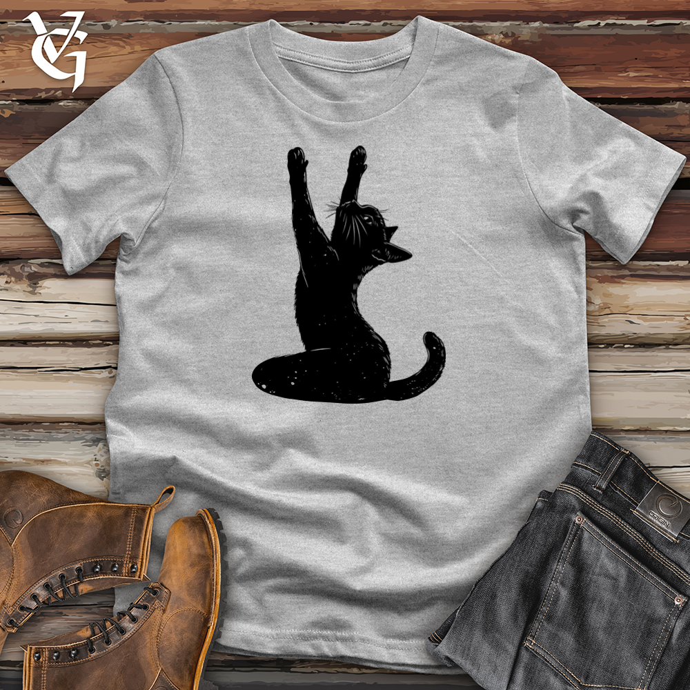 Black Cat Yoga Cotton Tee