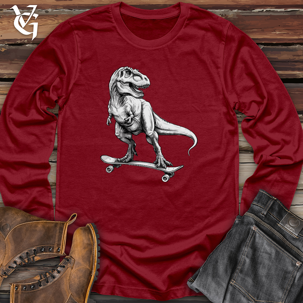 Skating Dinosaur Long Sleeve