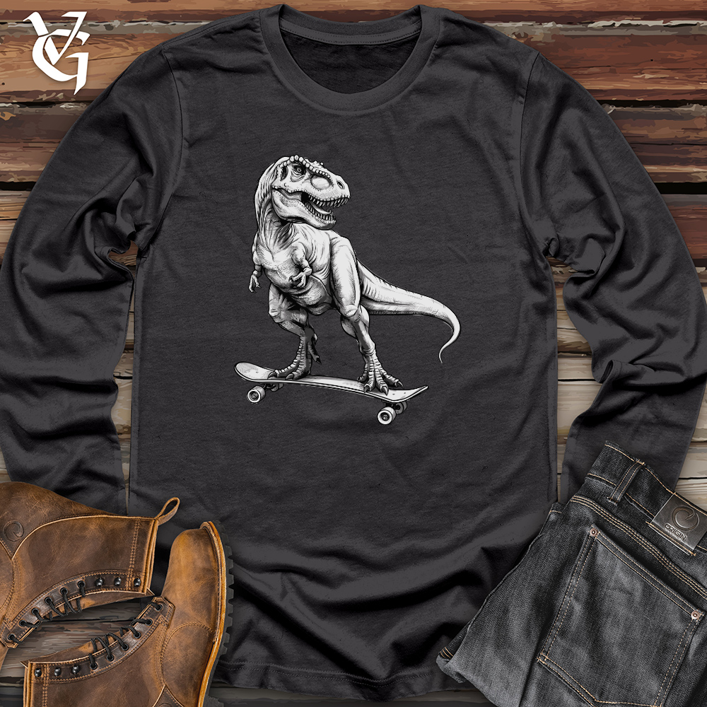 Skating Dinosaur Long Sleeve