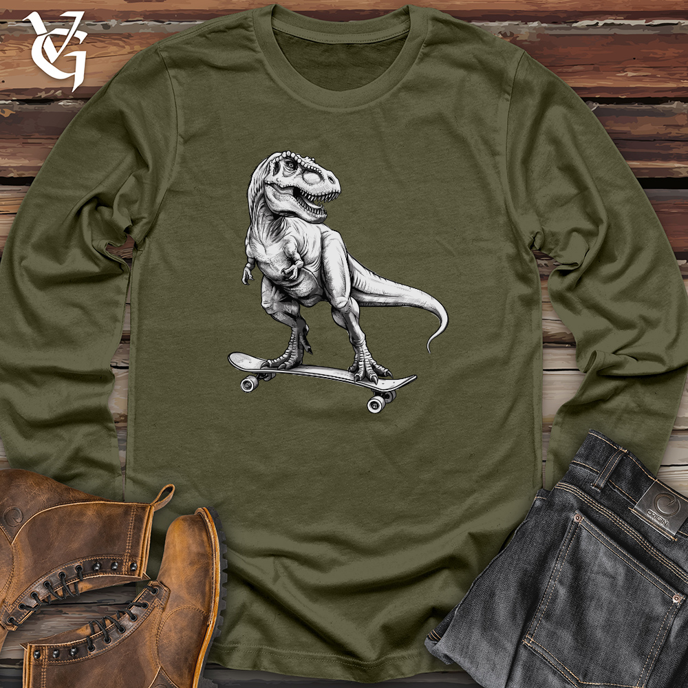 Skating Dinosaur Long Sleeve