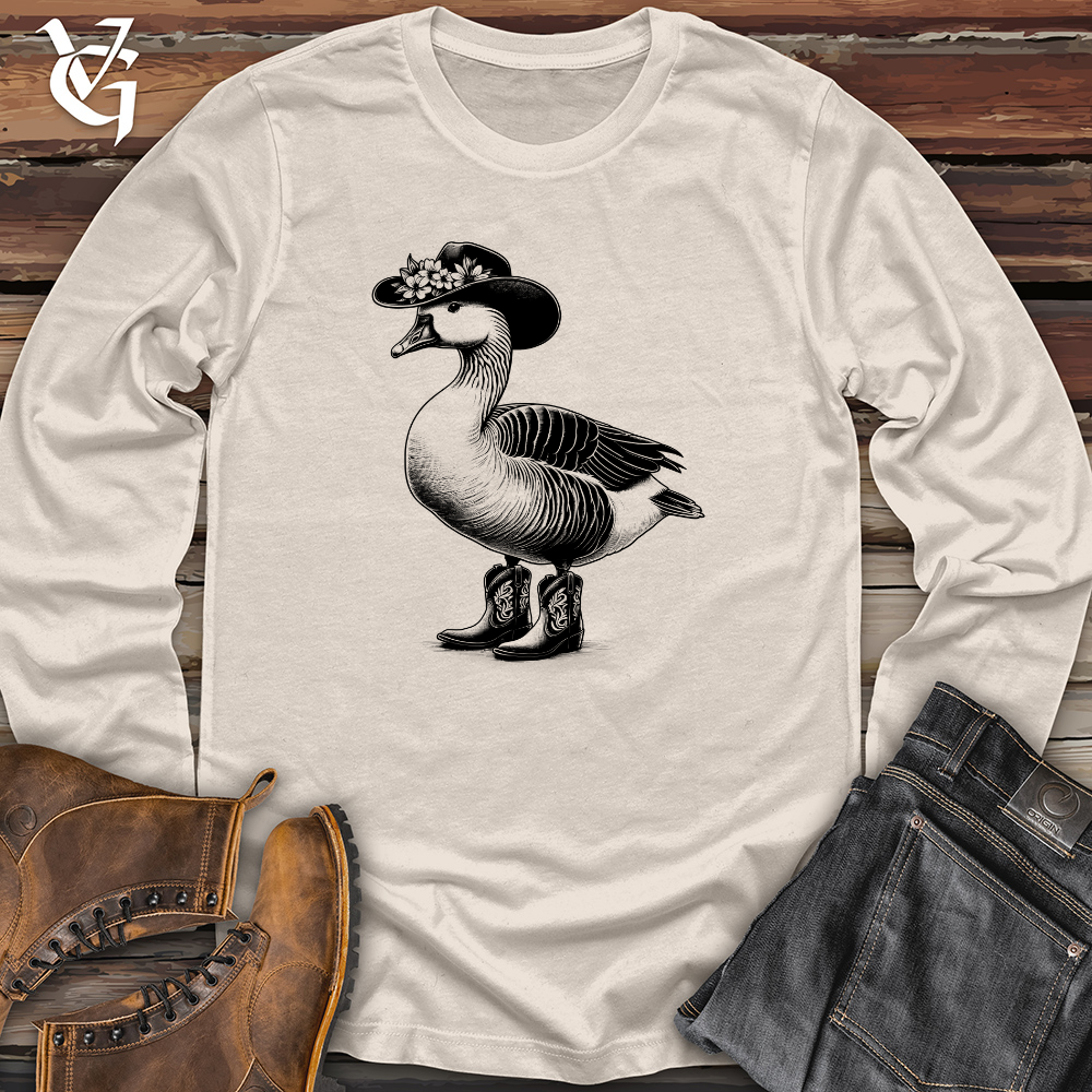 Western Cowboy Goose Long Sleeve