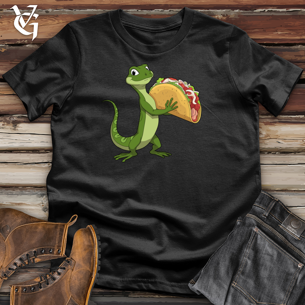 Iguana With Tacos Cotton Tee