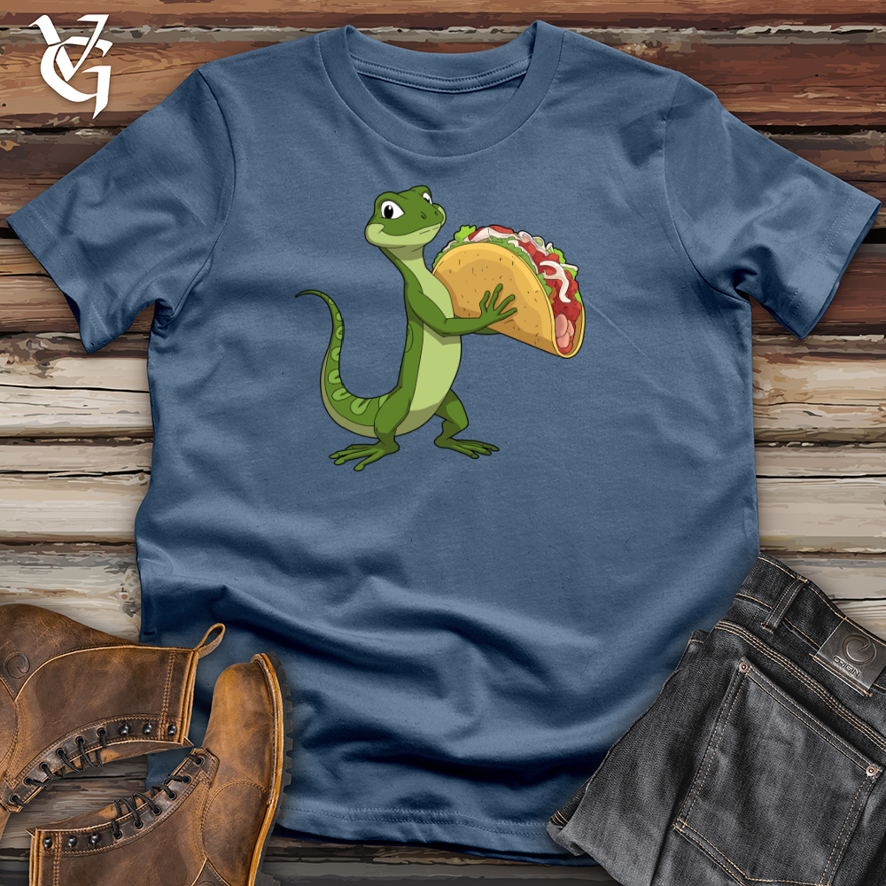 Iguana With Tacos Cotton Tee