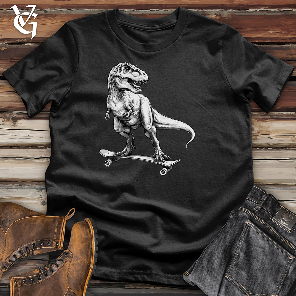 Skating Dinosaur Cotton Tee