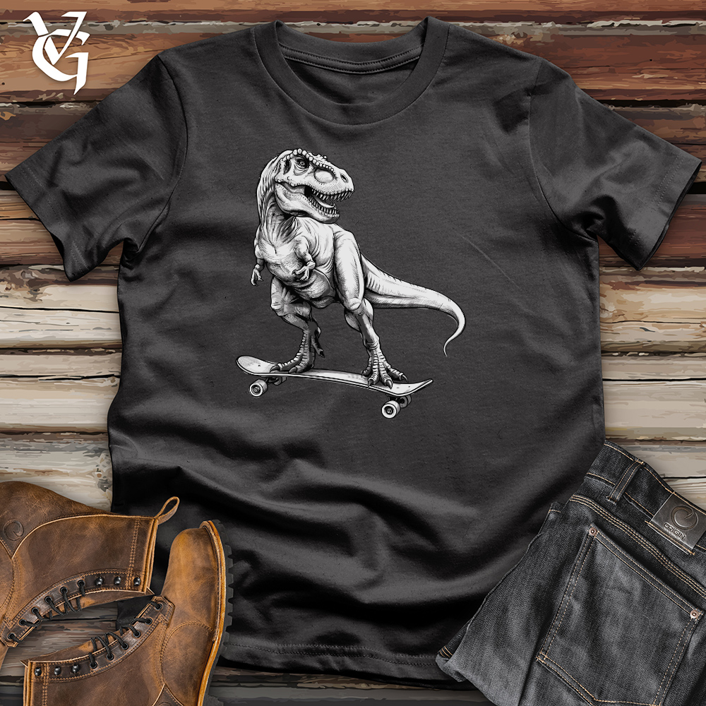 Skating Dinosaur Cotton Tee