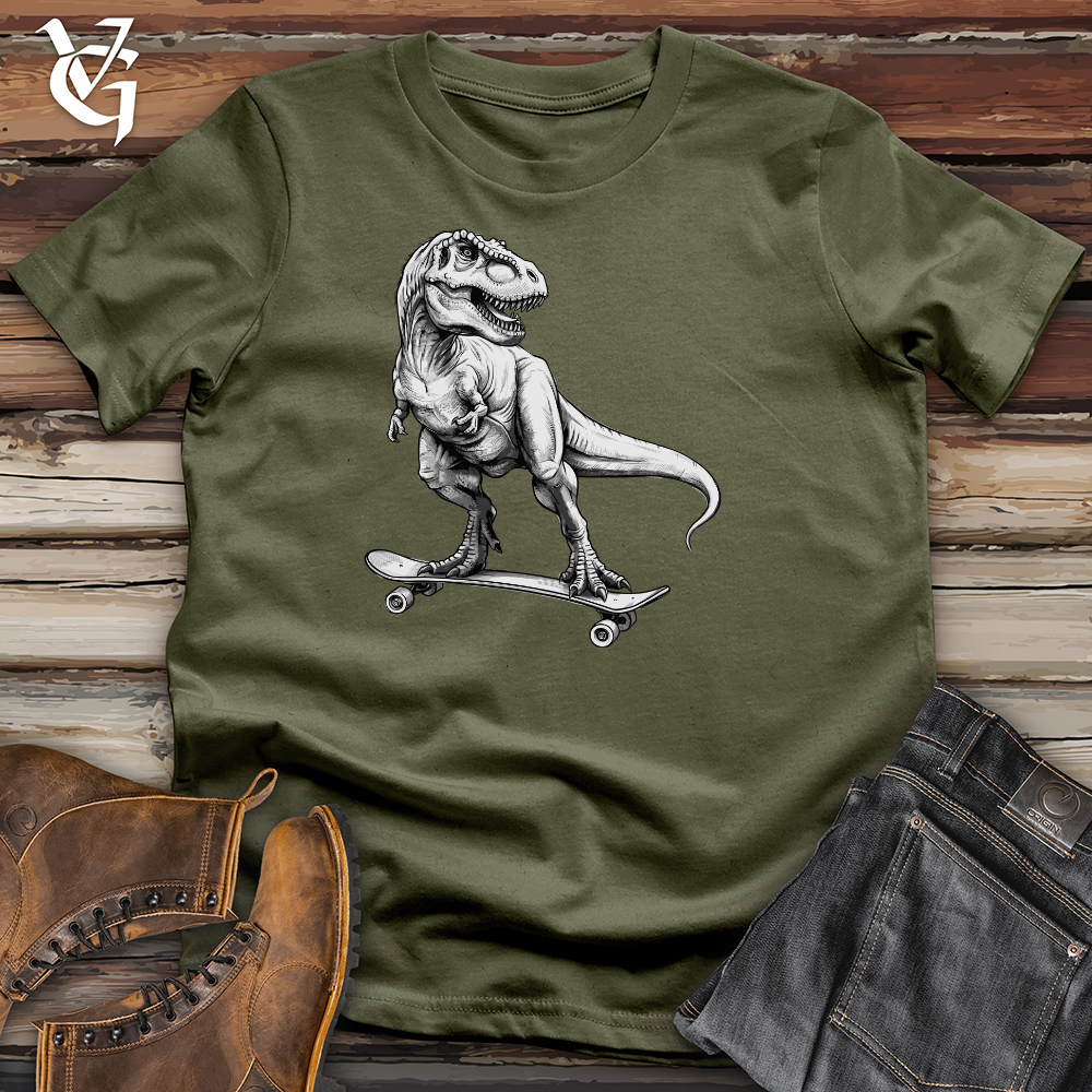 Skating Dinosaur Cotton Tee