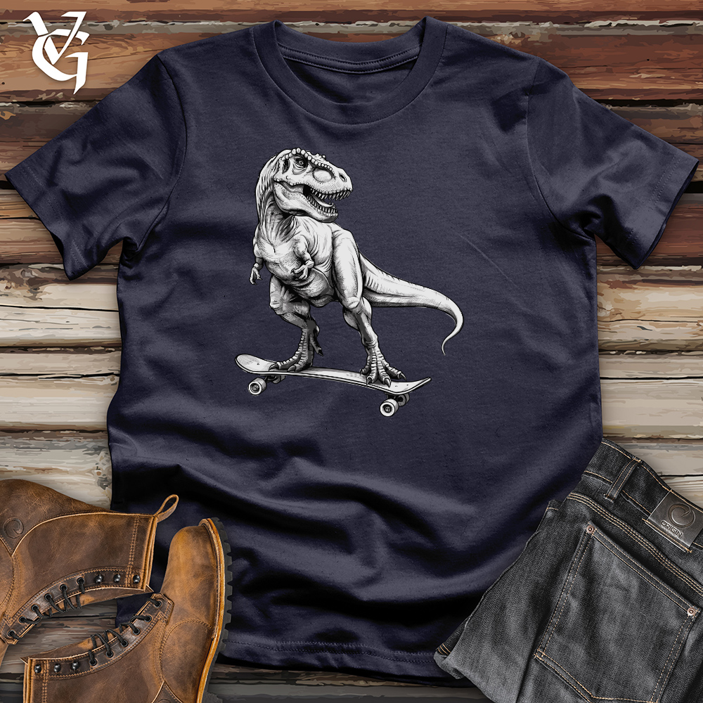 Skating Dinosaur Cotton Tee