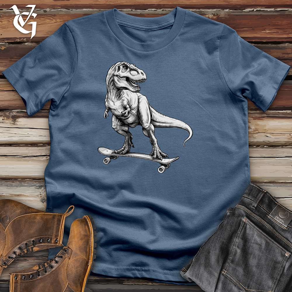 Skating Dinosaur Cotton Tee
