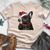 Father Christmas Pug Cotton Tee