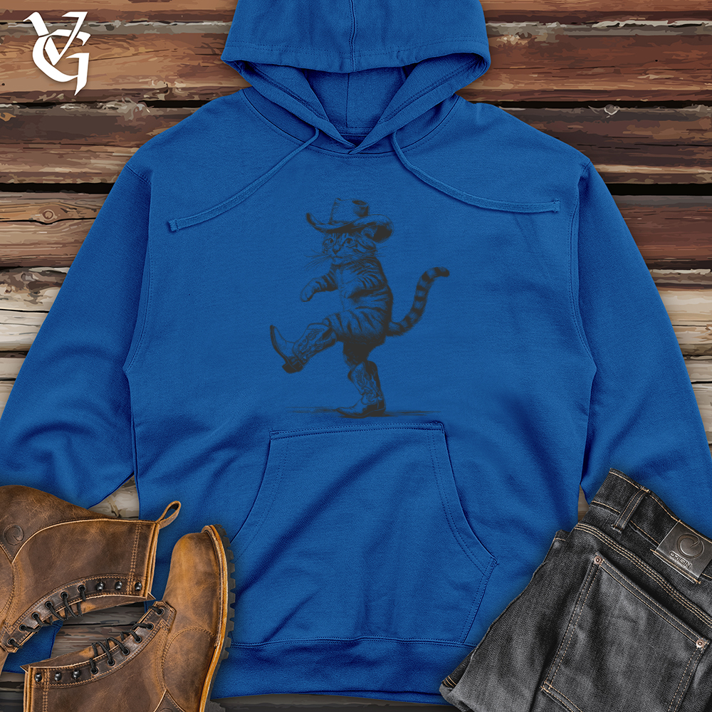 Cowboy Cat Dance Midweight Hooded Sweatshirt