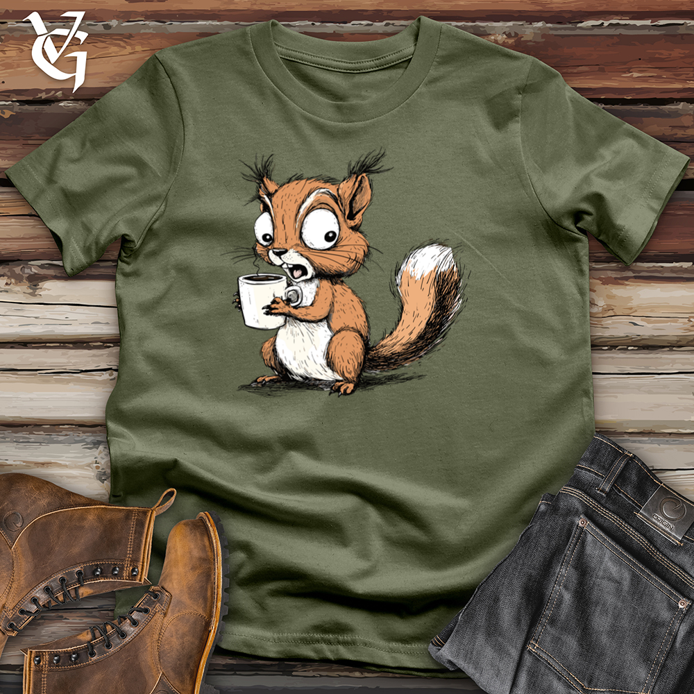 Over Caffeinated Squirrel Softstyle Tee