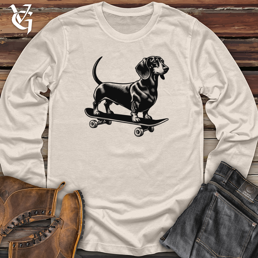 Dog Skateboarder Long Sleeve