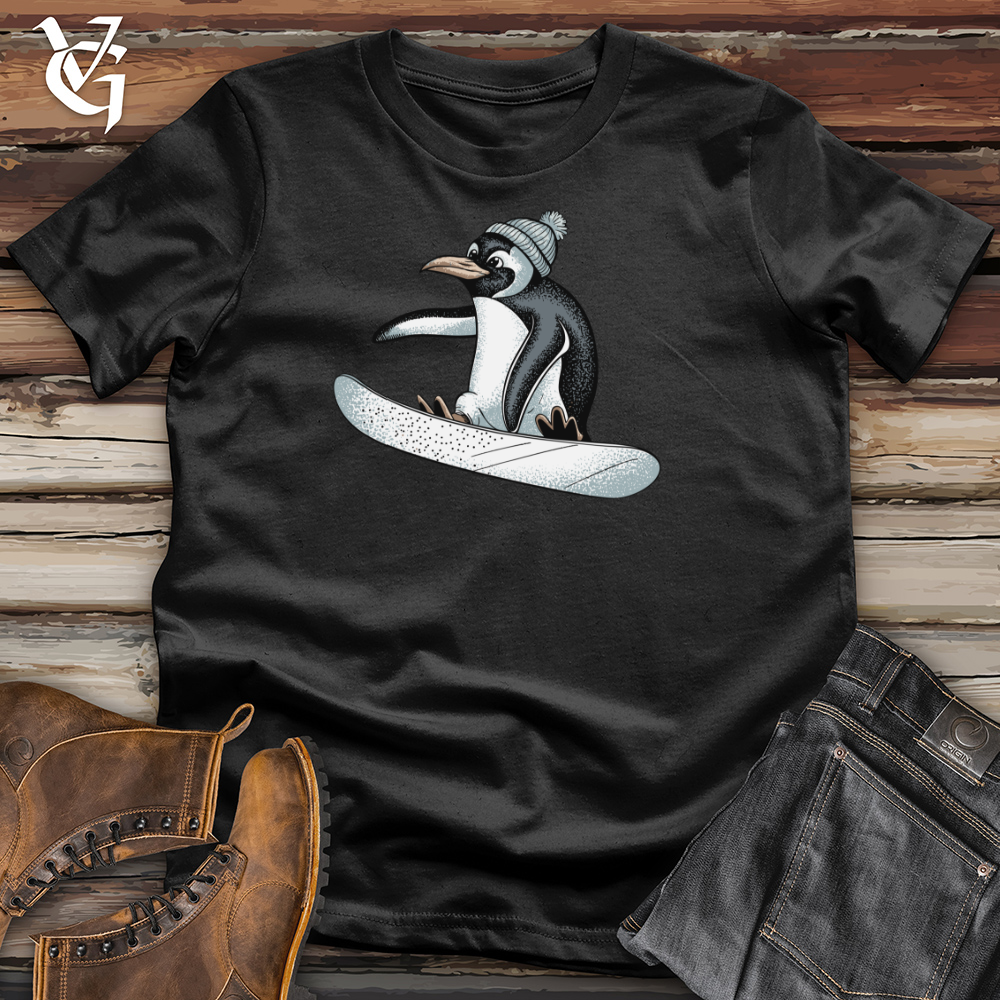 Snowboarding Penguin Cotton Tee